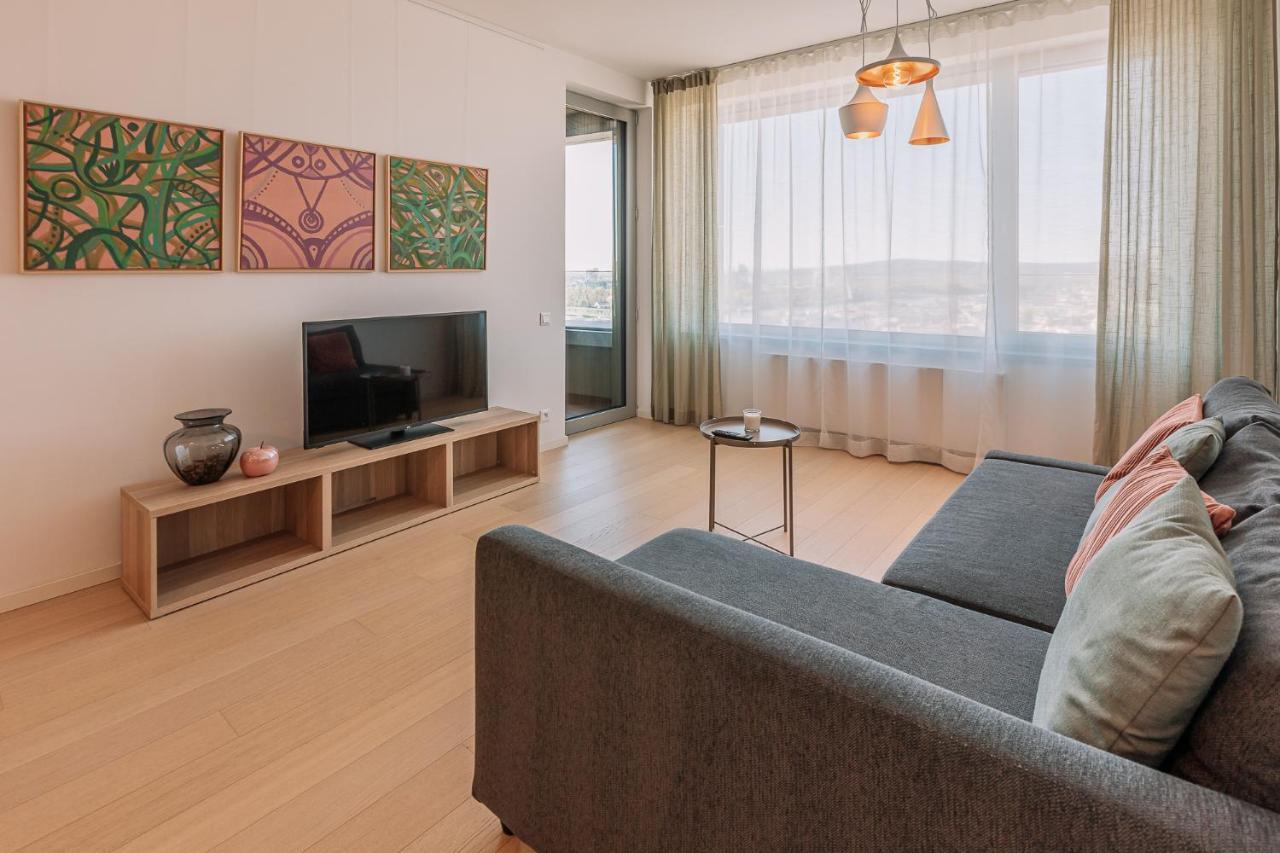 Skau Coral Residence In Sky Park 22 Floor 1Tower Panoramic View Free Parking Bratislava Exterior foto